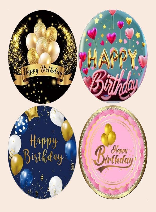SLGIFT ملصقات فينيل بتصميم عيد ميلاد سعيد من SLGIFT، ملصقات فينيل ذاتية اللصق، 40 قطعة، ملصقات دائرية 2 × 2 بوصة، 4 تصاميم فريدة، R198 - Image 2